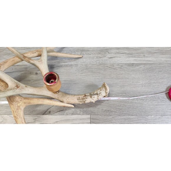 Set of 2 Faux Rustic Deer Antler Candelabra Taper Candle Holders - A PAIR 16" - Picture 9 of 10